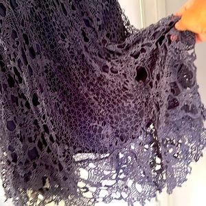 Boston Proper Plum Crochet Skirt 12